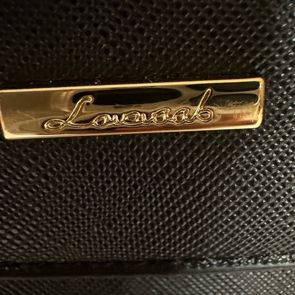 SLEEK LOVEVOOK Black Envelope WRIST CLUTCH PURSE EUC - Picture 4 of 5